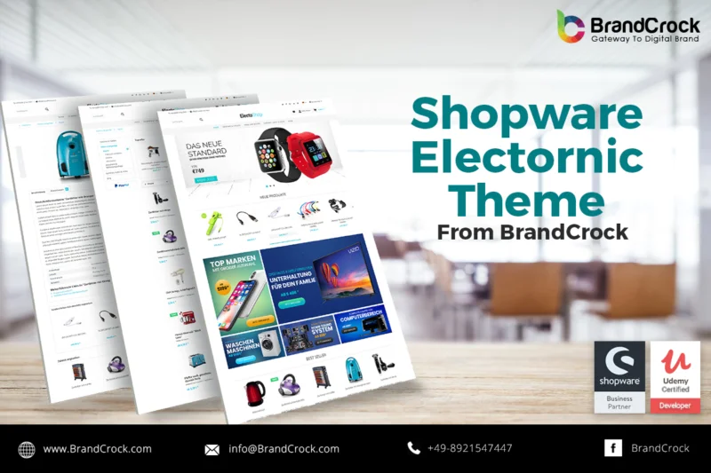 Tech Electro Responsive Shopware Theme | BrandCrock