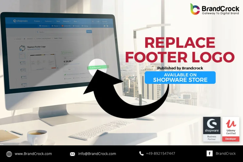 Replace Default Footer Logo Shopware Plugin | BrandCrock