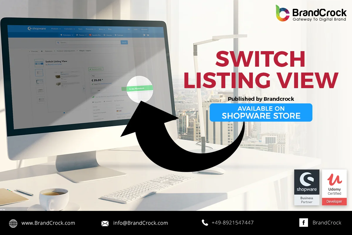 Switch Listing View Shopware Plugin | BrandCrock