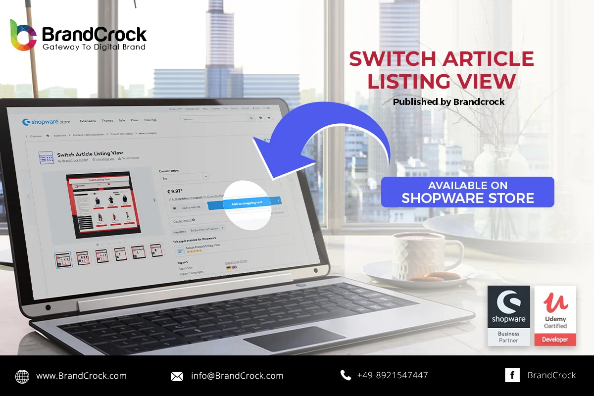Switch Article Listing View Shopware 6 Plugin | BrandCrock