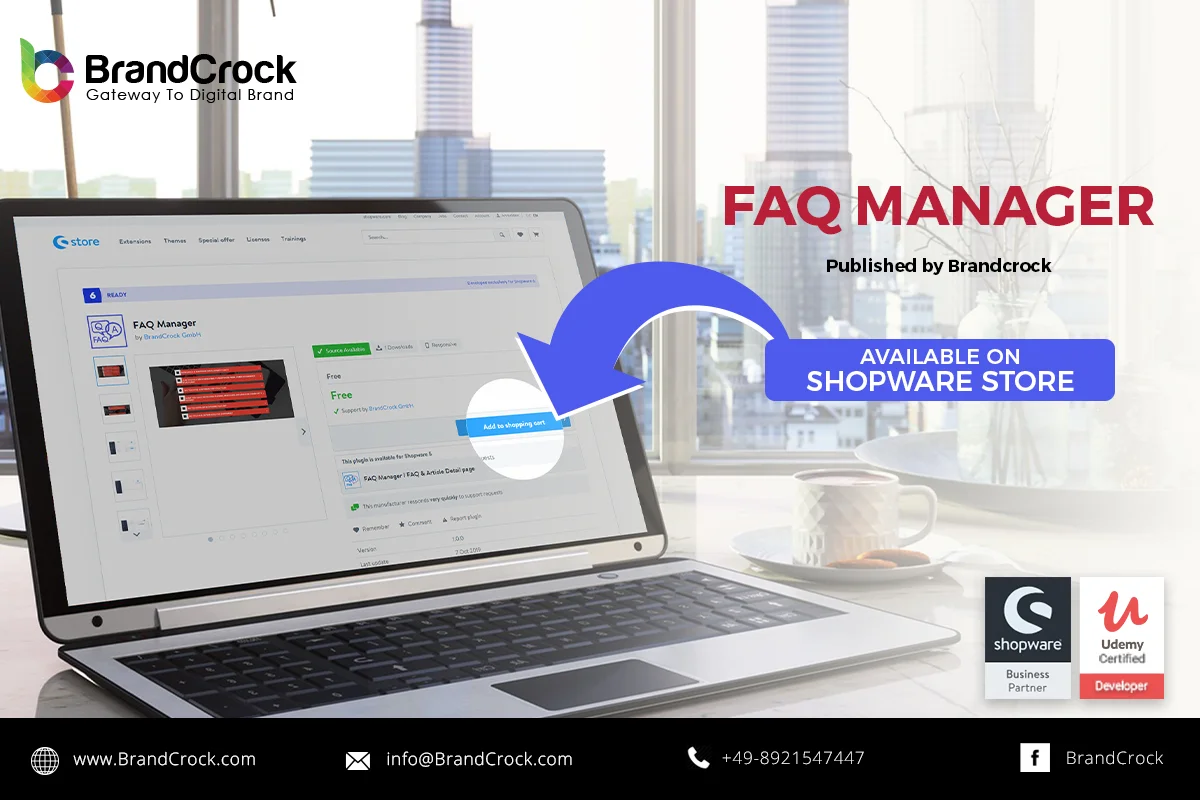 FAQ Manager Shopware 6 Plugin | BrandCrock