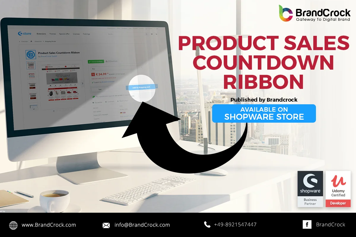 Product Sales Countdown Ribbon Shopware Plugin | BrandCrock