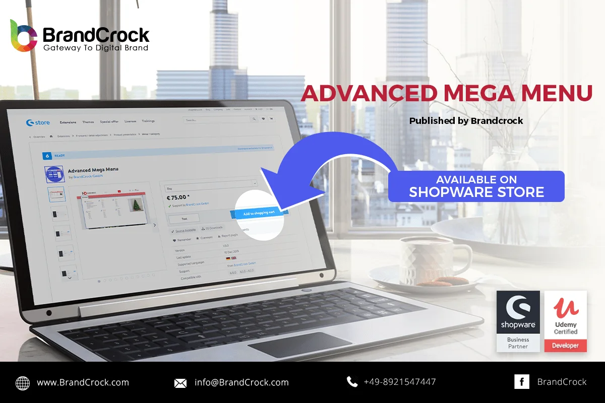 Erweitertes Mega-Menü Shopware 6 Plugin | BrandCrock