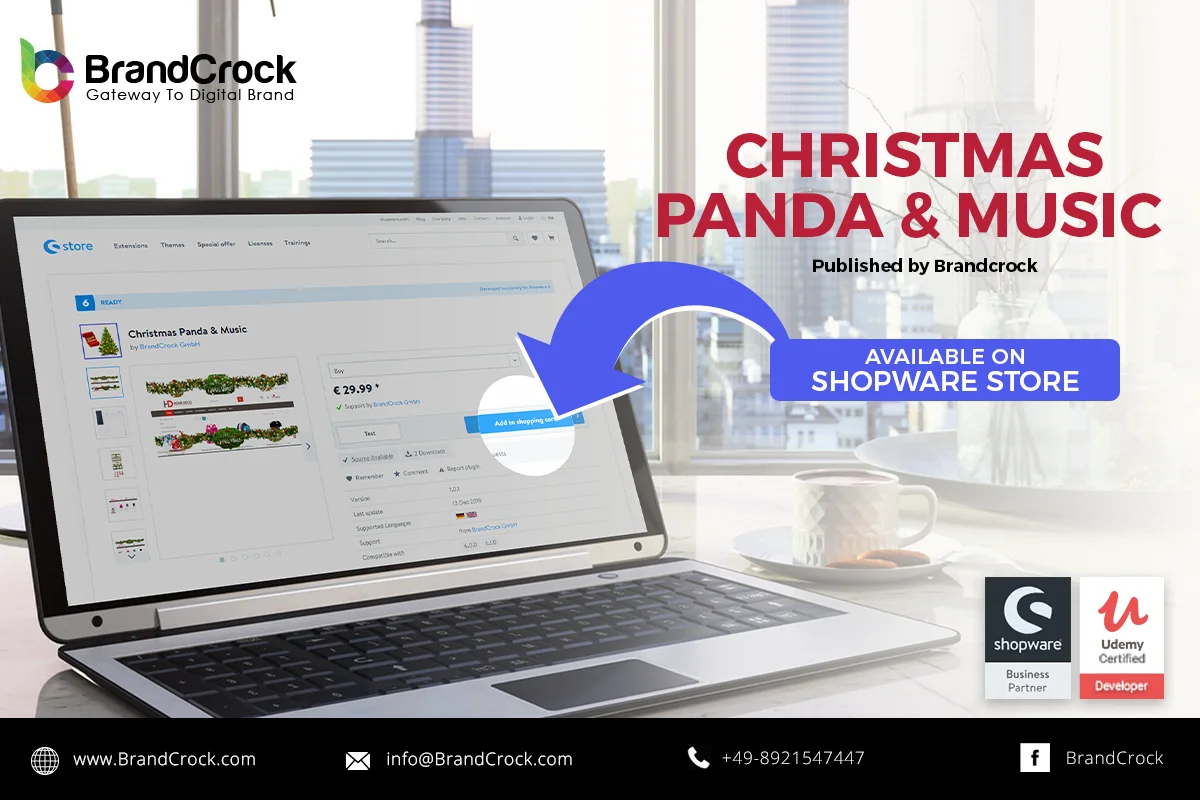 Christmas Panda and Music Shopware 6 Plugin | BrandCrock