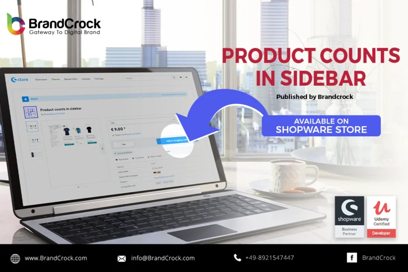 Produkte Anzahl der Kategorien Sidebar Shopware 6 Plugin | BrandCrock