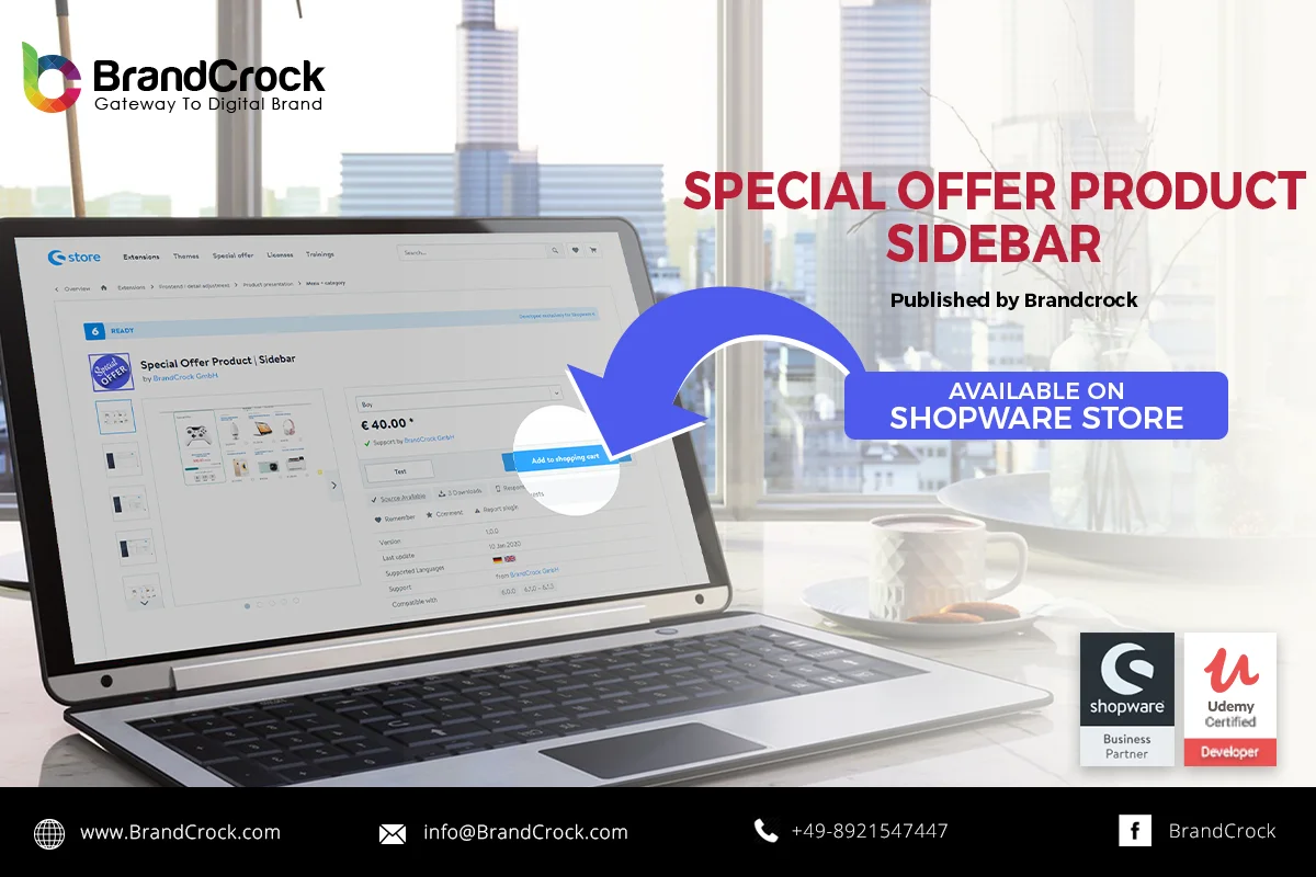 Special Offer Product Sidebar Shopware 6 Plugin | BrandCrock