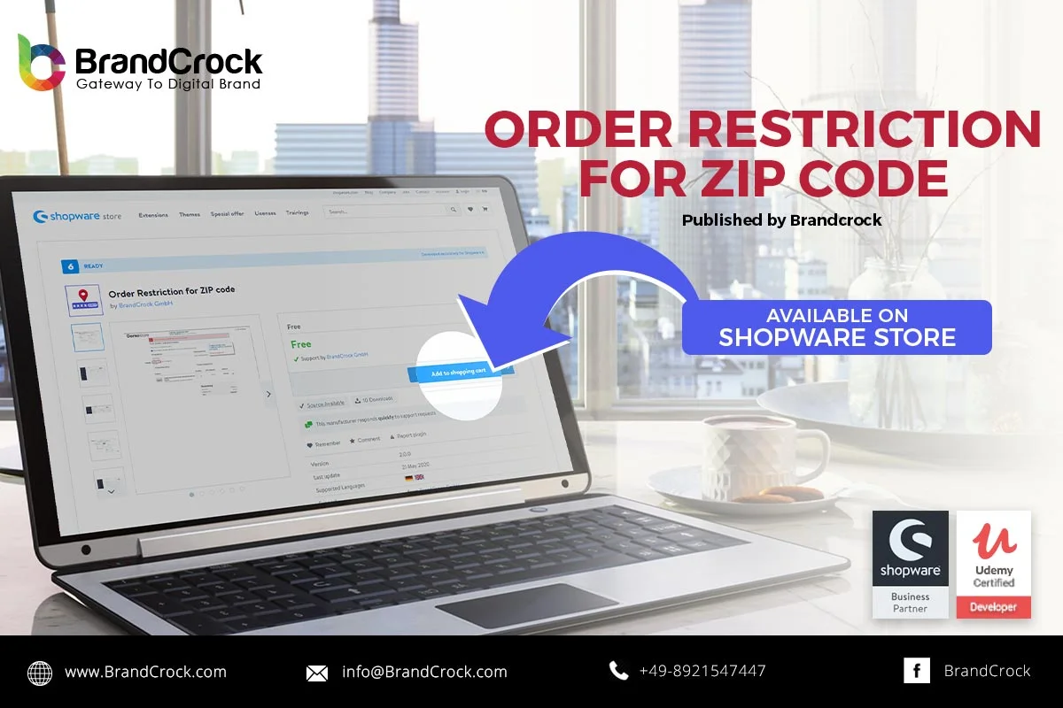 Order Restriction for ZIP code Shopware 6 plugin | BrandCrock