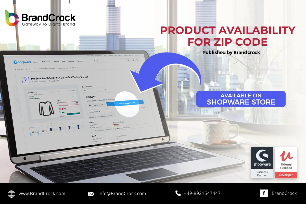 Produktverfügbarkeit für Postleitzahl Shopware 6 Plugin | BrandCrock