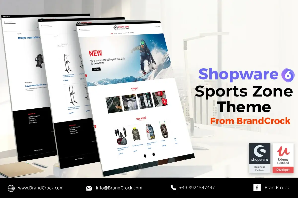 Sports Zone Theme Shopware 6 | BrandCrock