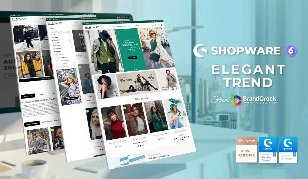 Shopware 6 Elegant Trend theme | Elegant theme | Elegant Trend theme Shopware 6 | BrandCrock