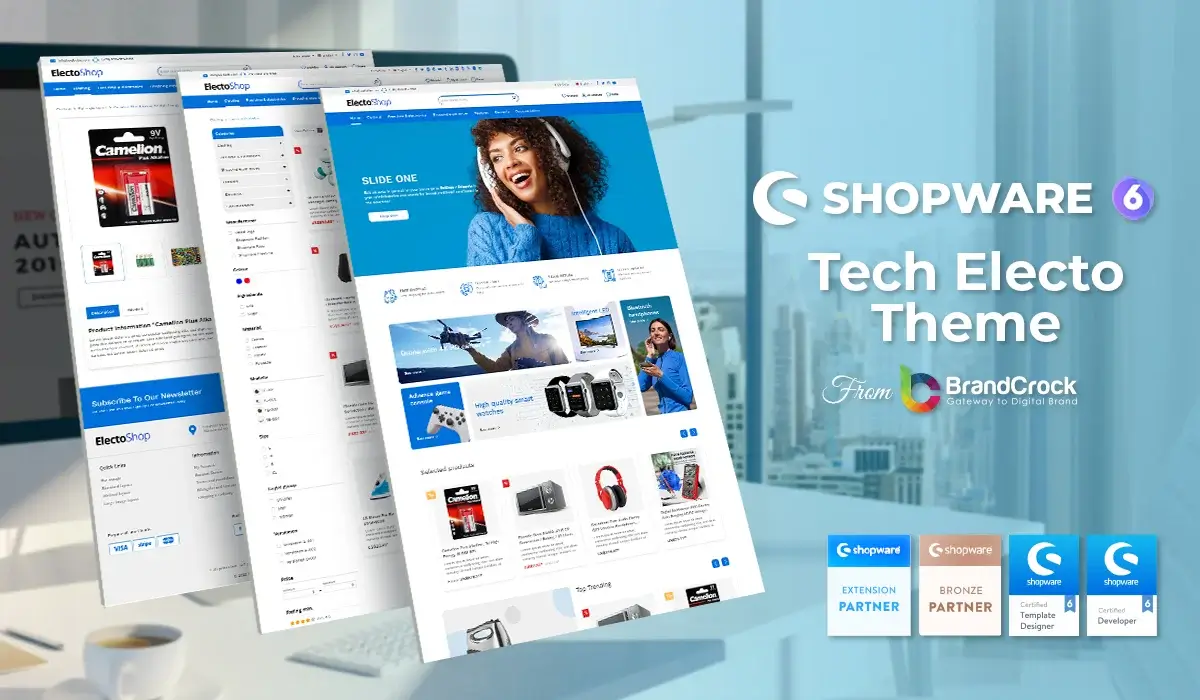 Tech Electo Theme Shopware 6 | BrandCrock
